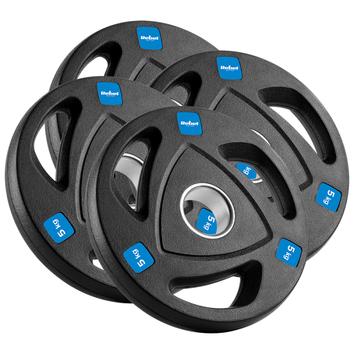 DISC GREUTATE FONTA CAUCIUCATA SET 4 X 5 KG REBEL ACTIV [2]
