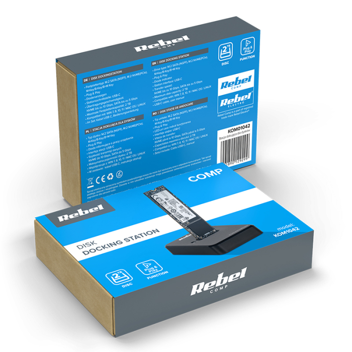 DOCKING STATION NVME M2 USB TYPE-C REBEL [7]