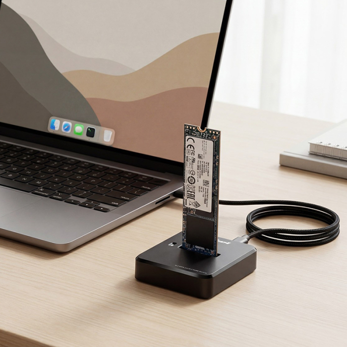 DOCKING STATION NVME M2 USB TYPE-C REBEL [9]