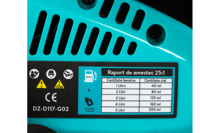 Drujba Detoolz 2500, 1.2CP, cu lama 12'' si lant, pornire rapida [3]