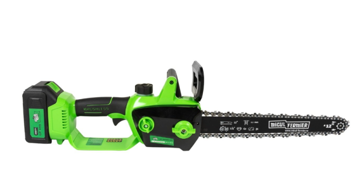 Drujba electrica Micul Fermier 20V, 4 Ah, lama 12", Brushless [3]