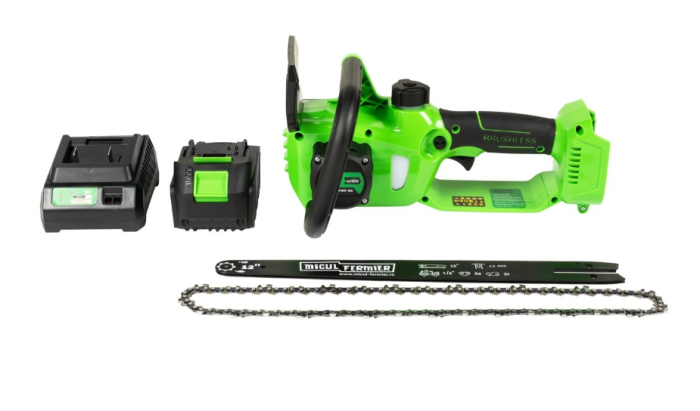 Drujba electrica Micul Fermier 20V, 4 Ah, lama 12", Brushless [2]