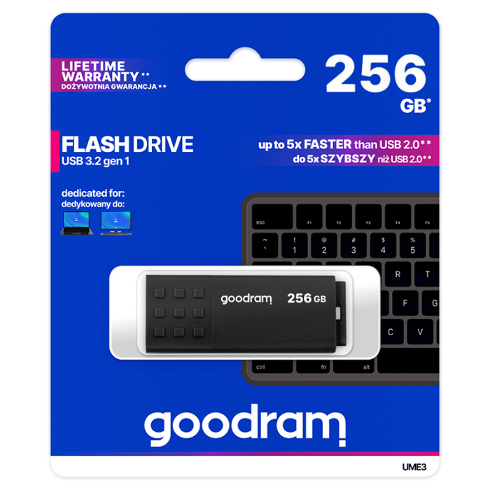 FLASH DRIVE 256GB USB 2.0 UME3 GOODRAM [2]