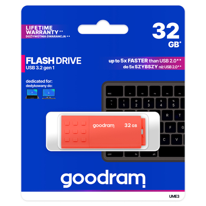 FLASH DRIVE 32GB USB 2.0 UME3 GOODRAM [2]