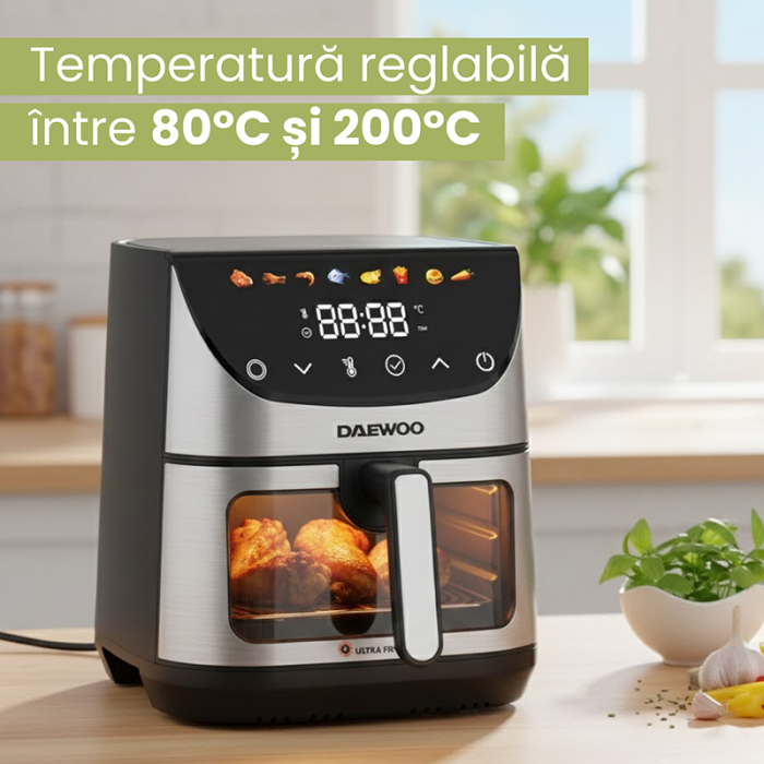 FRITEUZA CU AER CALD AIRFRYER 1600W DAEWOO [9]