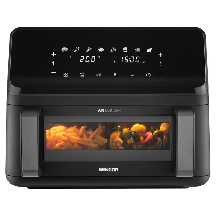 FRITEUZA DUBLA DIGITAL AIRFRYER 2X4.5 L 2700W SENCOR [5]
