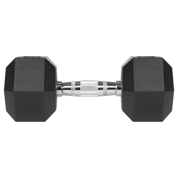 GANTERE DUMBBELL HEX FONTA CAUCIUCATA 2X12.5KG REBEL AC [5]