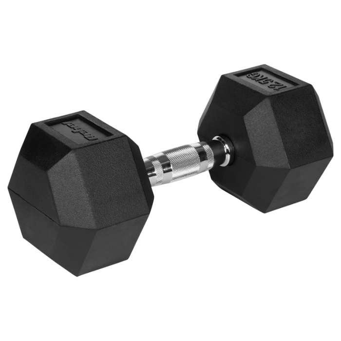 GANTERE DUMBBELL HEX FONTA CAUCIUCATA 2X12.5KG REBEL AC [4]