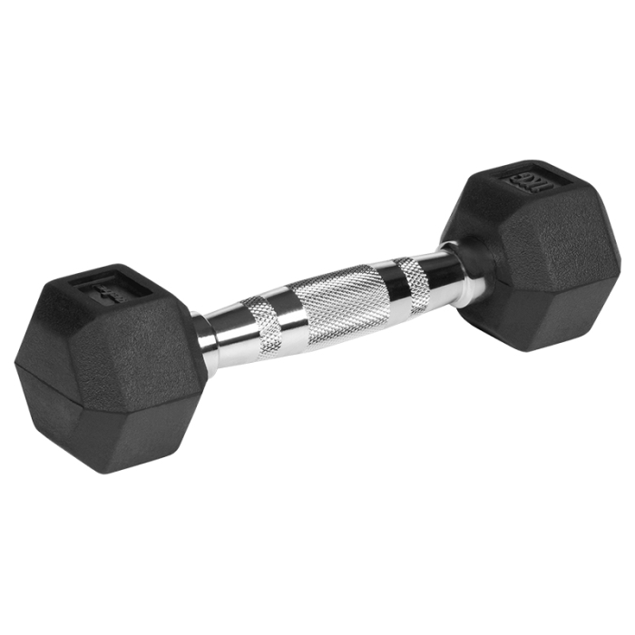 GANTERE DUMBBELL HEX FONTA CAUCIUCATA 2X1KG REBEL ACTIV [4]