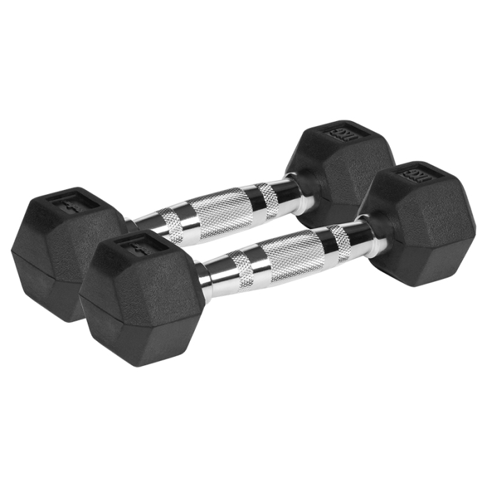 GANTERE DUMBBELL HEX FONTA CAUCIUCATA 2X1KG REBEL ACTIV [2]