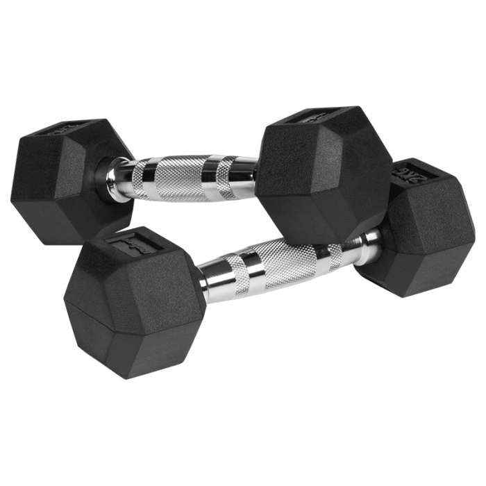 GANTERE DUMBBELL HEX FONTA CAUCIUCATA 2X2KG REBEL ACTIV [3]