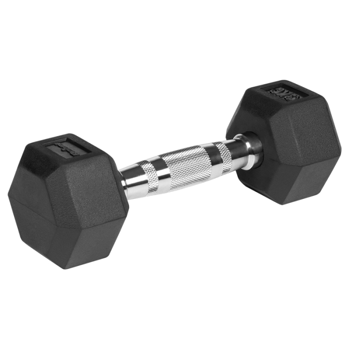 GANTERE DUMBBELL HEX FONTA CAUCIUCATA 2X3KG REBEL ACTIV [4]