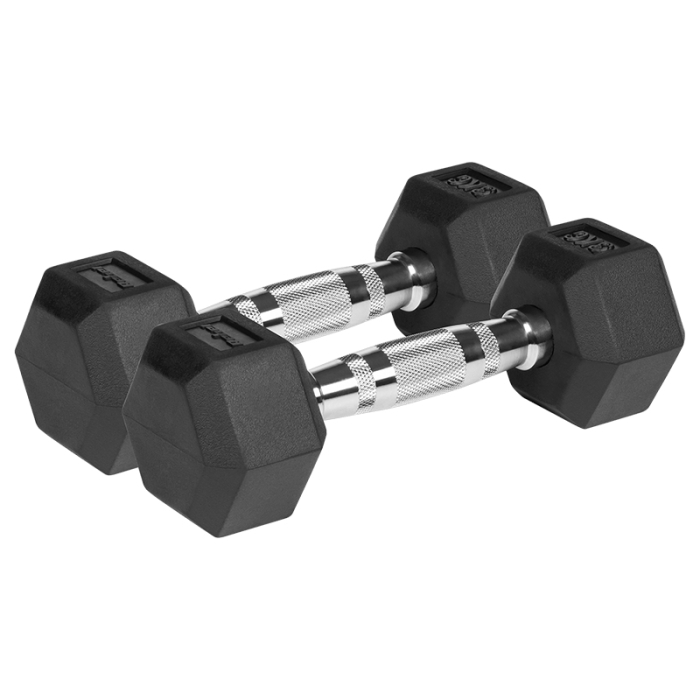 GANTERE DUMBBELL HEX FONTA CAUCIUCATA 2X3KG REBEL ACTIV [2]