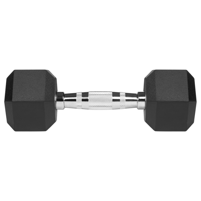 GANTERE DUMBBELL HEX FONTA CAUCIUCATA 2X4KG REBEL ACTIV [5]