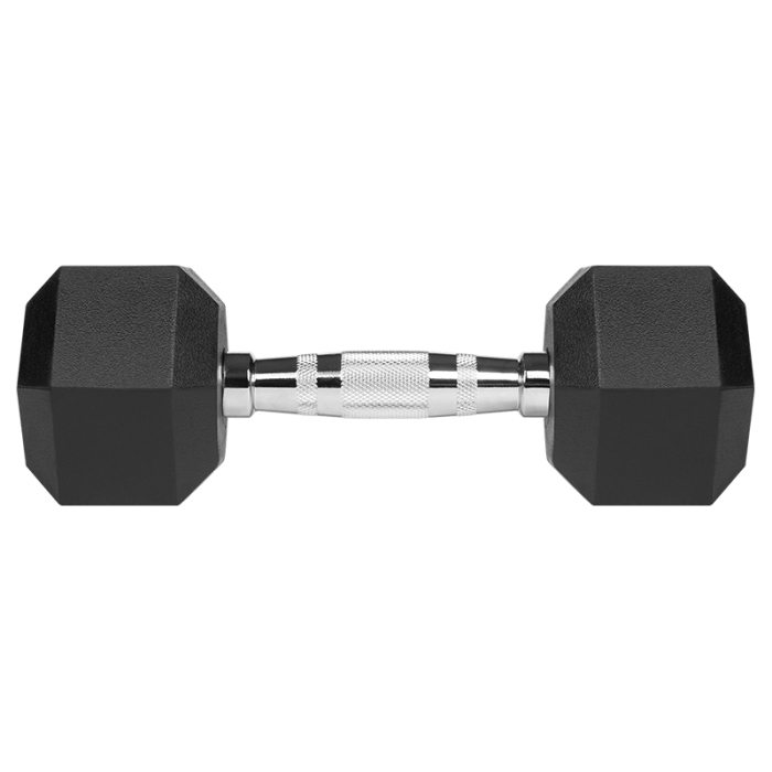 GANTERE DUMBBELL HEX FONTA CAUCIUCATA 2X5KG REBEL ACTIV [5]