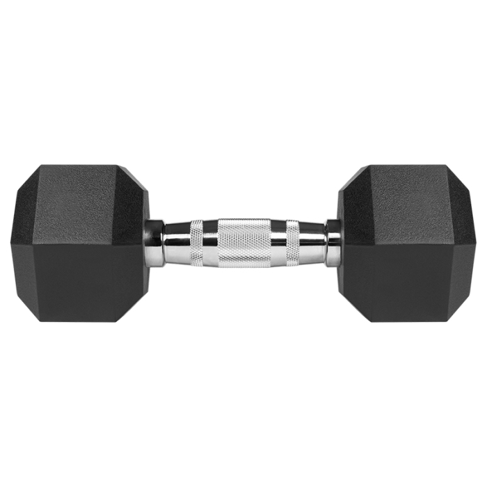 GANTERE DUMBBELL HEX FONTA CAUCIUCATA 2X6KG REBEL ACTIV [5]