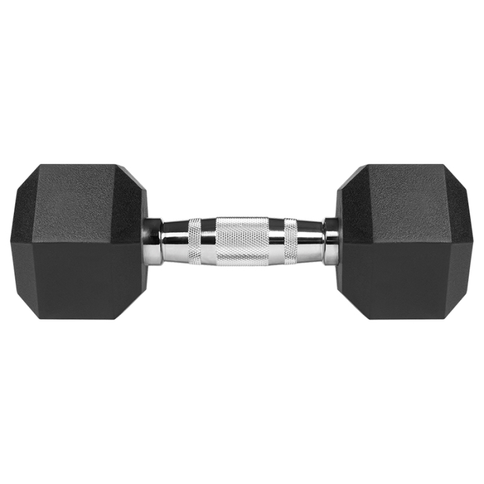 GANTERE DUMBBELL HEX FONTA CAUCIUCATA 2X7KG REBEL ACTIV [5]