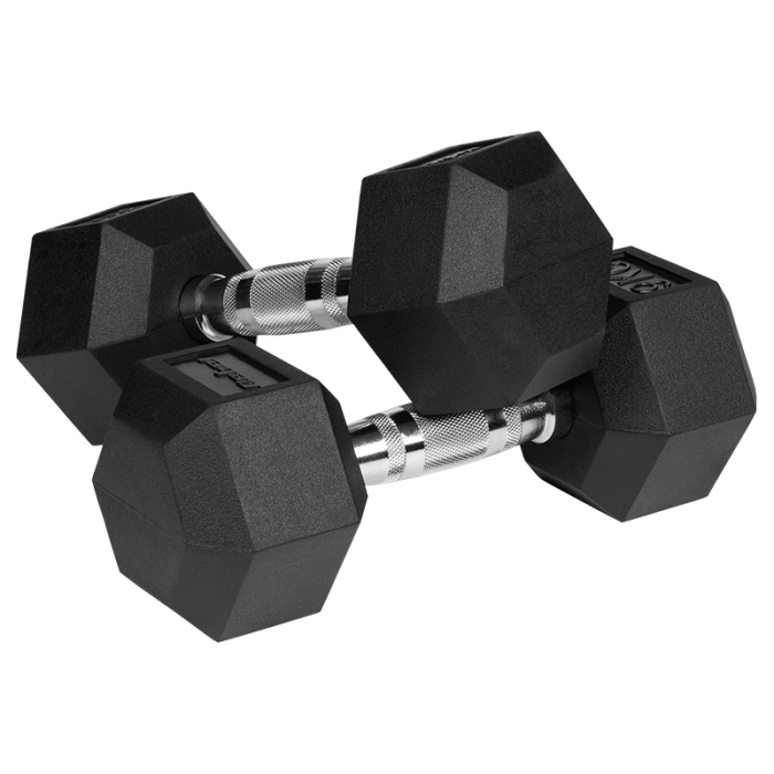 GANTERE DUMBBELL HEX FONTA CAUCIUCATA 2X9KG REBEL ACTIV [3]