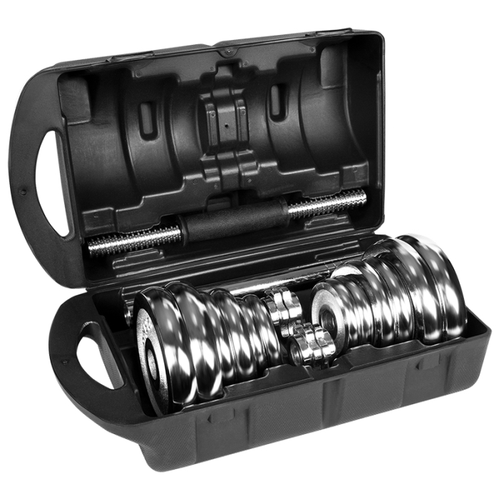 GANTERE REGLABILE CU VALIZA TOTAL 20KG REBEL ACTIVE [6]