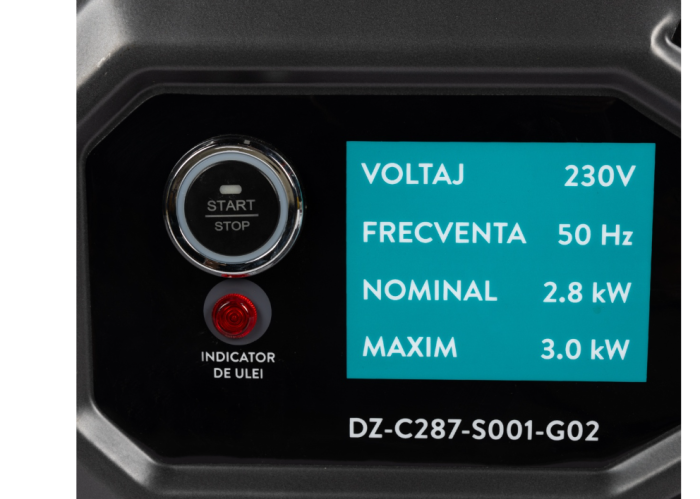 Generator Detoolz 3kW 2P230 B4T pornire electrica 15L fara roti G02 [5]