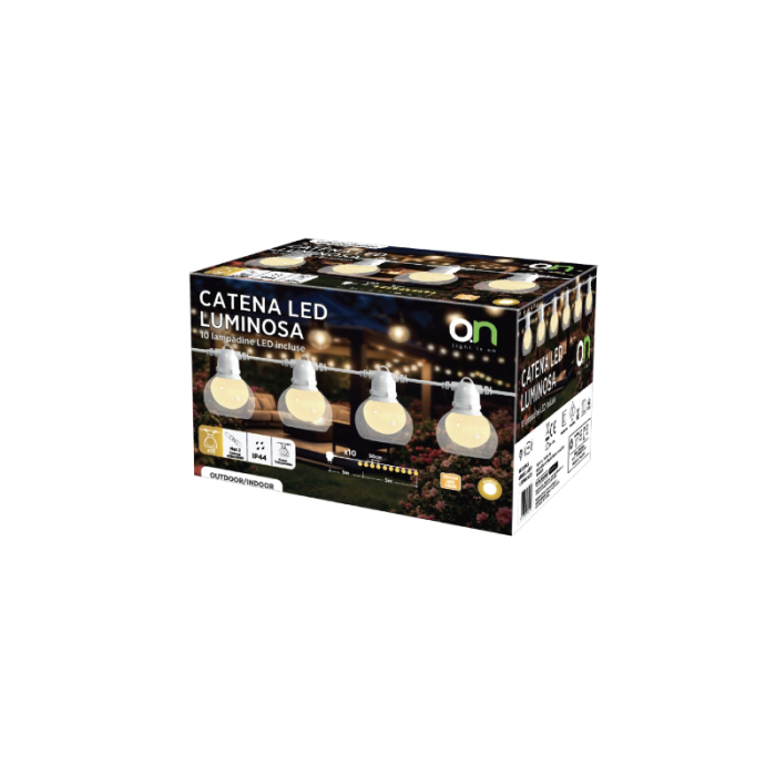 GHIRLANDA LED 10 BECURI X 0.56W 3000K 8M [3]
