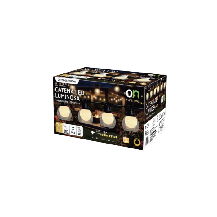 GHIRLANDA LED 10 BECURI X 0.56W 3000K 8M [3]