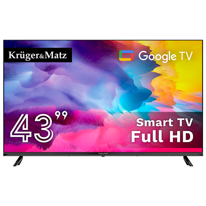 GOOGLE SMART TV 43 INCH 108CM H265 HEVC KRUGER&MATZ [2]