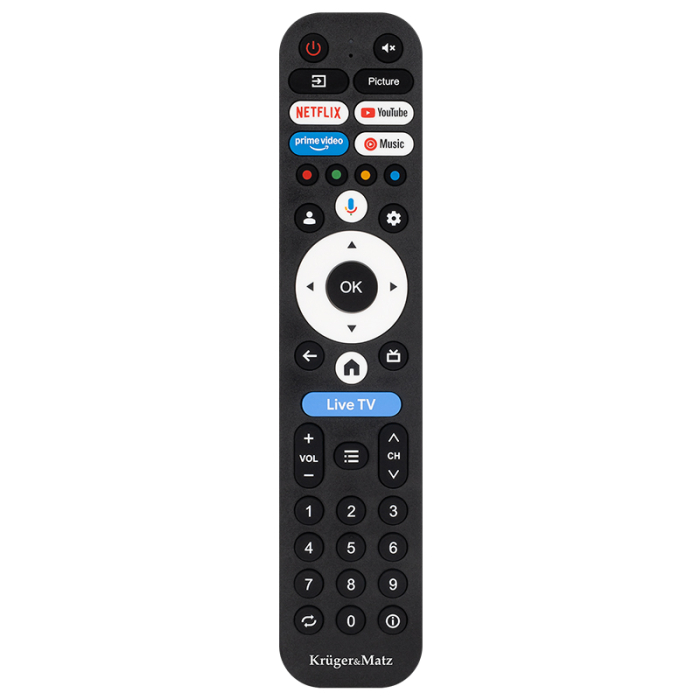 GOOGLE SMART TV 5.0 50 INCH 126CM H265 HEVC KRUGER&MATZ [15]