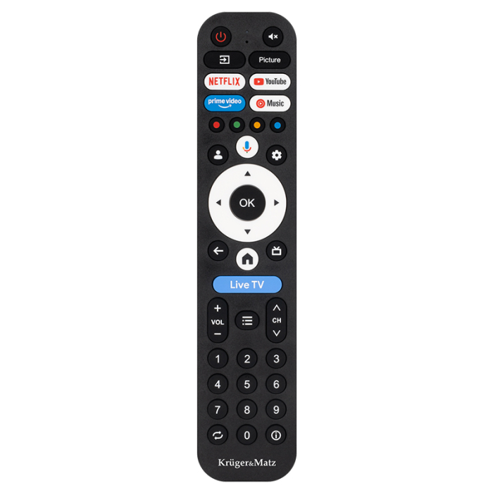 GOOGLE SMART TV QLED 75INCH 191CM H265 HEVC KRUGER&MATZ [13]
