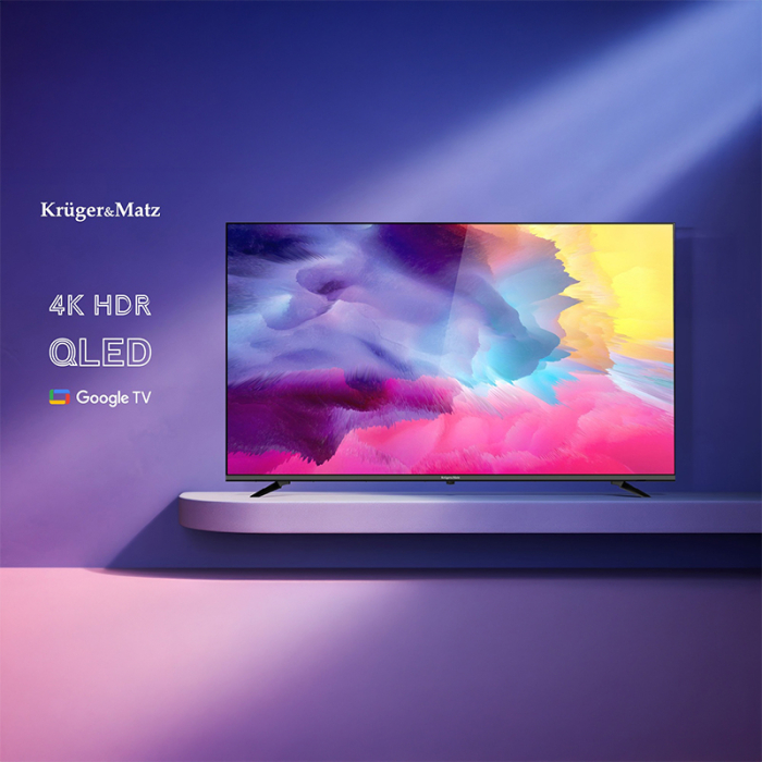 GOOGLE SMART TV QLED 75INCH 191CM H265 HEVC KRUGER&MATZ [14]