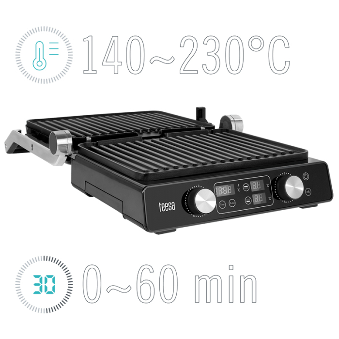 GRILL ELECTRIC PANINI SANDWICH 2000W TEESA [4]