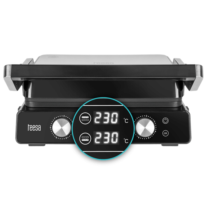 GRILL ELECTRIC PANINI SANDWICH 2000W TEESA [3]