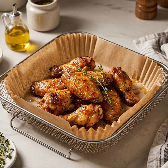 HARTIE PENTRU AIR FRYER PATRAT 16CM 100BUC ADLER [3]