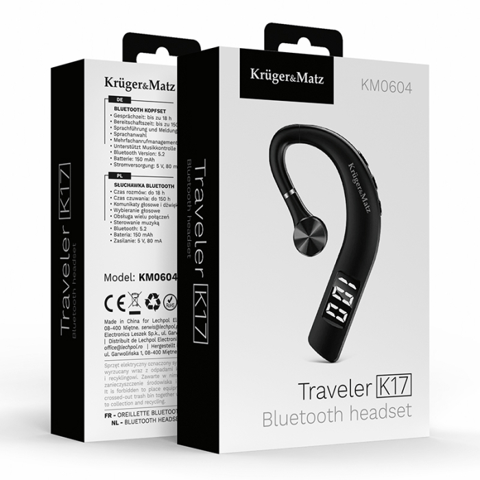 HEADSET BLUETOOTH 5.2 K17 KRUGER&MATZ [8]