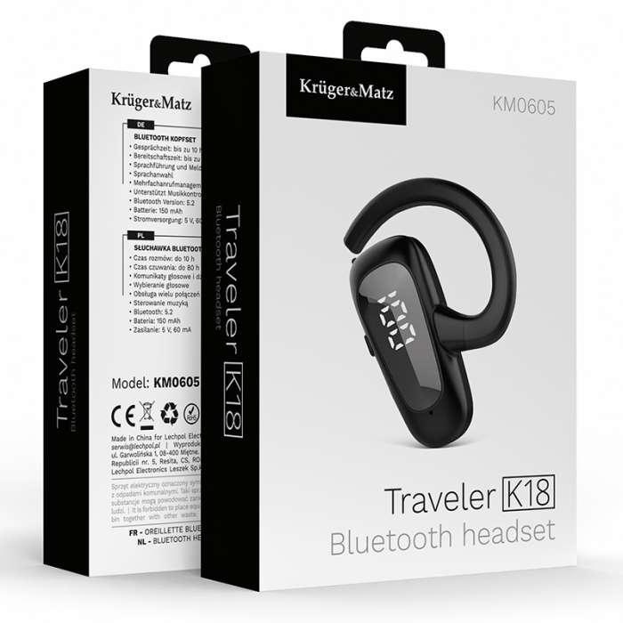 HEADSET BLUETOOTH 5.2 K18 KRUGER&MATZ [8]