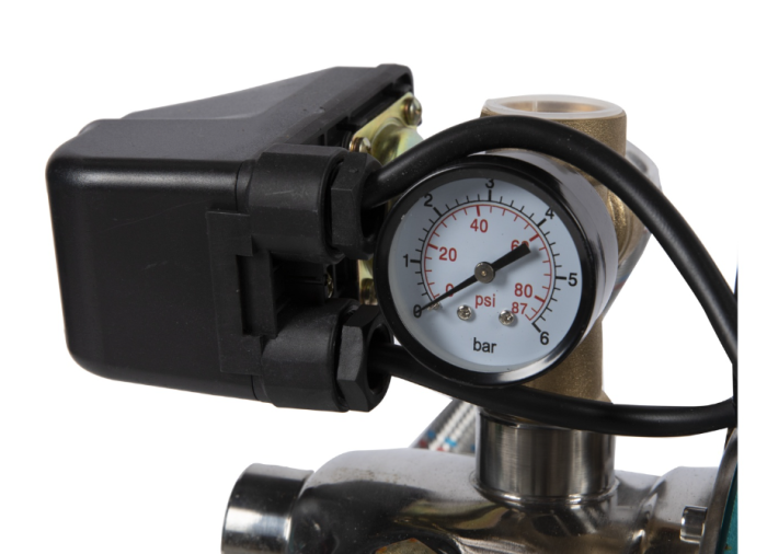 Hidrofor Detoolz 0.75 kW, debit 3300l/h, inaltime de pompare 45m, carcasa pompa inox, volum butelie 24 litri [4]