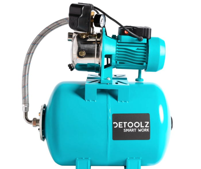 Hidrofor Detoolz 0.75 kW, debit 3300l/h, inaltime de pompare 45m, carcasa pompa inox, volum butelie 50 litri [2]