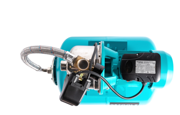 Hidrofor Detoolz 0.75 kW, debit 3300l/h, inaltime de pompare 45m, carcasa pompa inox, volum butelie 50 litri [6]