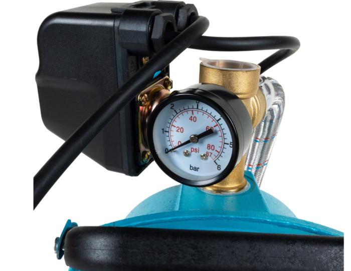 Hidrofor Detoolz 0.9 kW, debit maxim 2280l/h, inaltime maxima de pompare 40m, corp pompa fonta, butelie 24L, ejector [4]