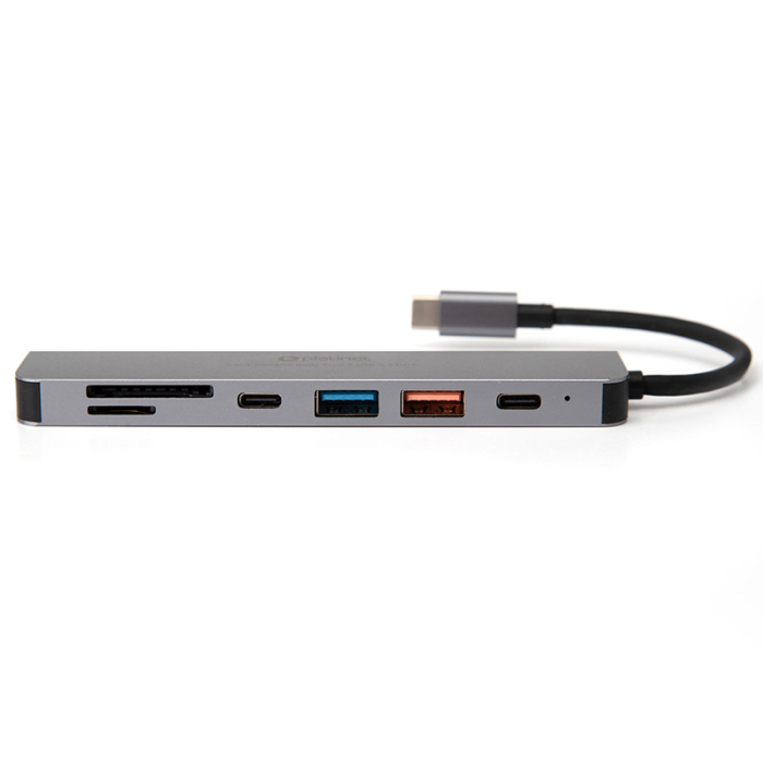 HUB 7 IN 1 USB-C PD 100W ALUMINIU PLATINET [4]