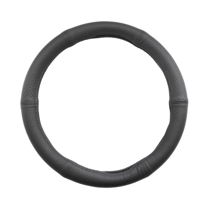 HUSA VOLAN PIELE NATURALA SEMI PERFORATA NEGRU 35-37 CM [6]