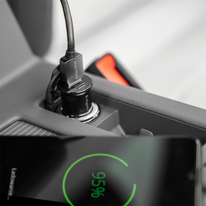 INCARCATOR AUTO 2XUSB 3.1A QC 3.0 PD K&M [6]