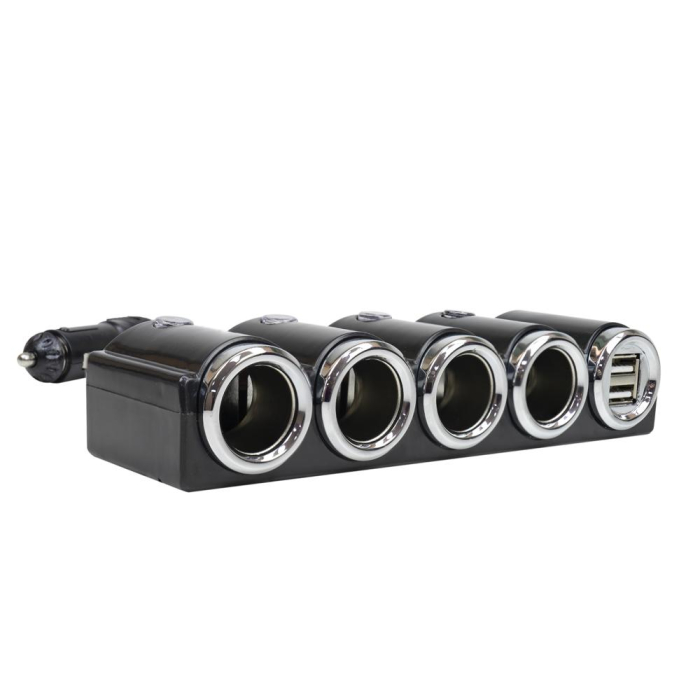 INCARCATOR AUTO PNI LIGHTER 04 CU 4 IESIRI BRICHETA 12V/24V SI 2 IESIRI USB (1A), INDICATOR LED [5]