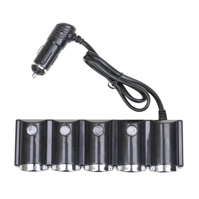 INCARCATOR AUTO PNI LIGHTER 04 CU 4 IESIRI BRICHETA 12V/24V SI 2 IESIRI USB (1A), INDICATOR LED [7]