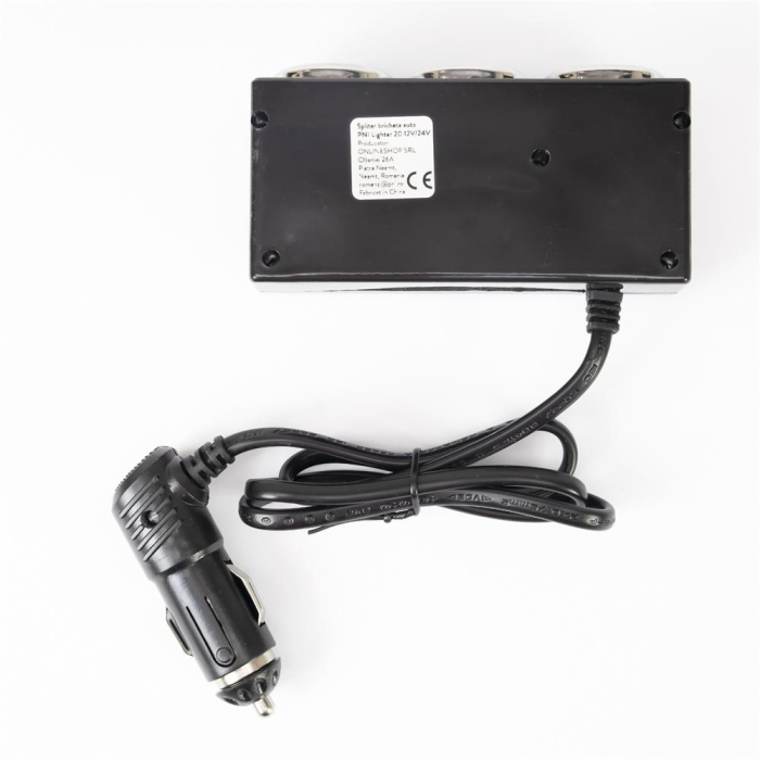 INCARCATOR AUTO SPLITER PNI LIGHTER 20 12V/24V, CU 2 IESIRI BRICHETA, 2 X USB (1A), INDICATOR LED [4]