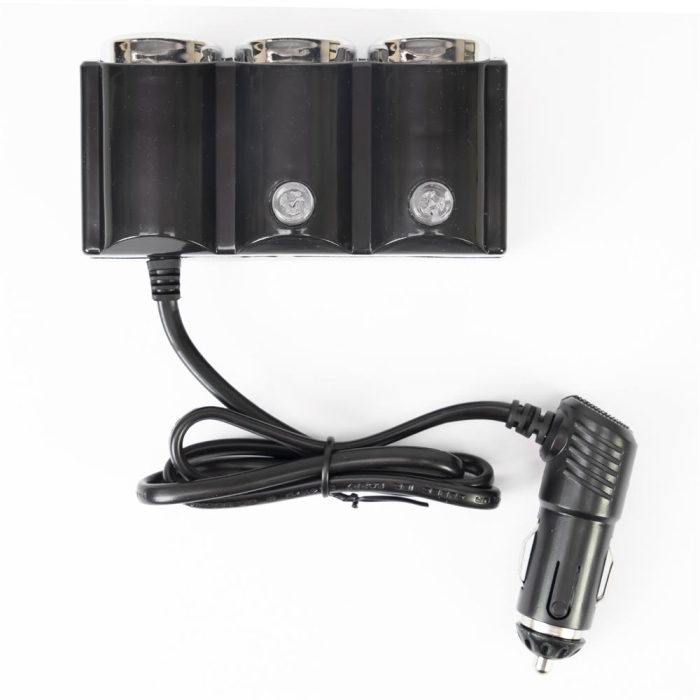 INCARCATOR AUTO SPLITER PNI LIGHTER 20 12V/24V, CU 2 IESIRI BRICHETA, 2 X USB (1A), INDICATOR LED [3]