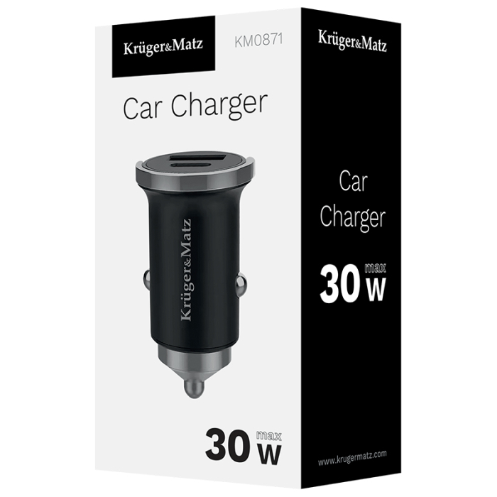 INCARCATOR AUTO USB / TYPE C QC PD 30W KRUGER&MATZ [6]