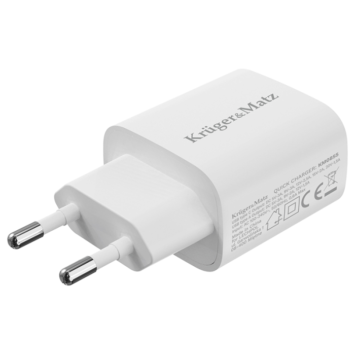 INCARCATOR RETEA GAN PD 3.0 QC 3.0 30W KRUGER&MATZ [3]