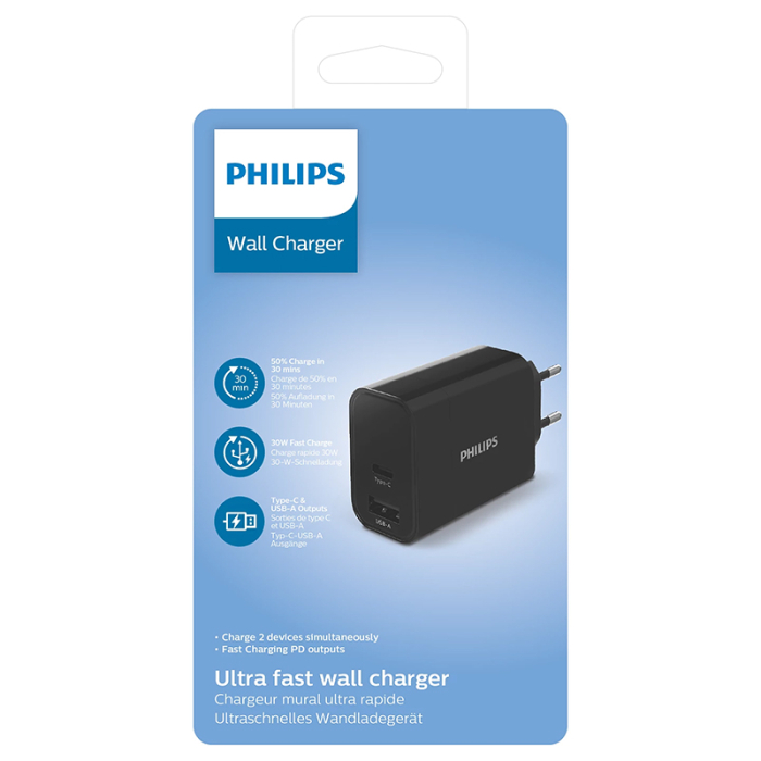 INCARCATOR RETEA USB A SI TIP C RAPID PHILIPS [3]