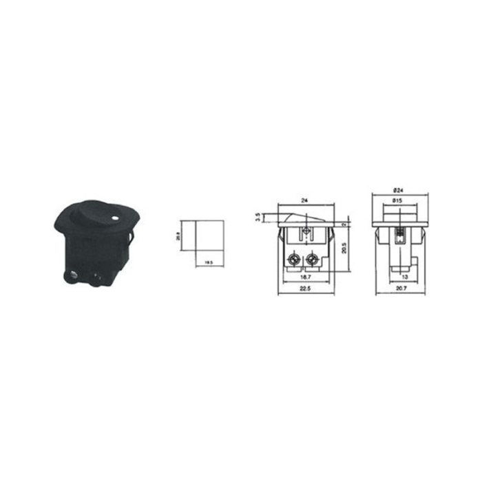 INTRERUPATOR RS101 NEGRU [3]